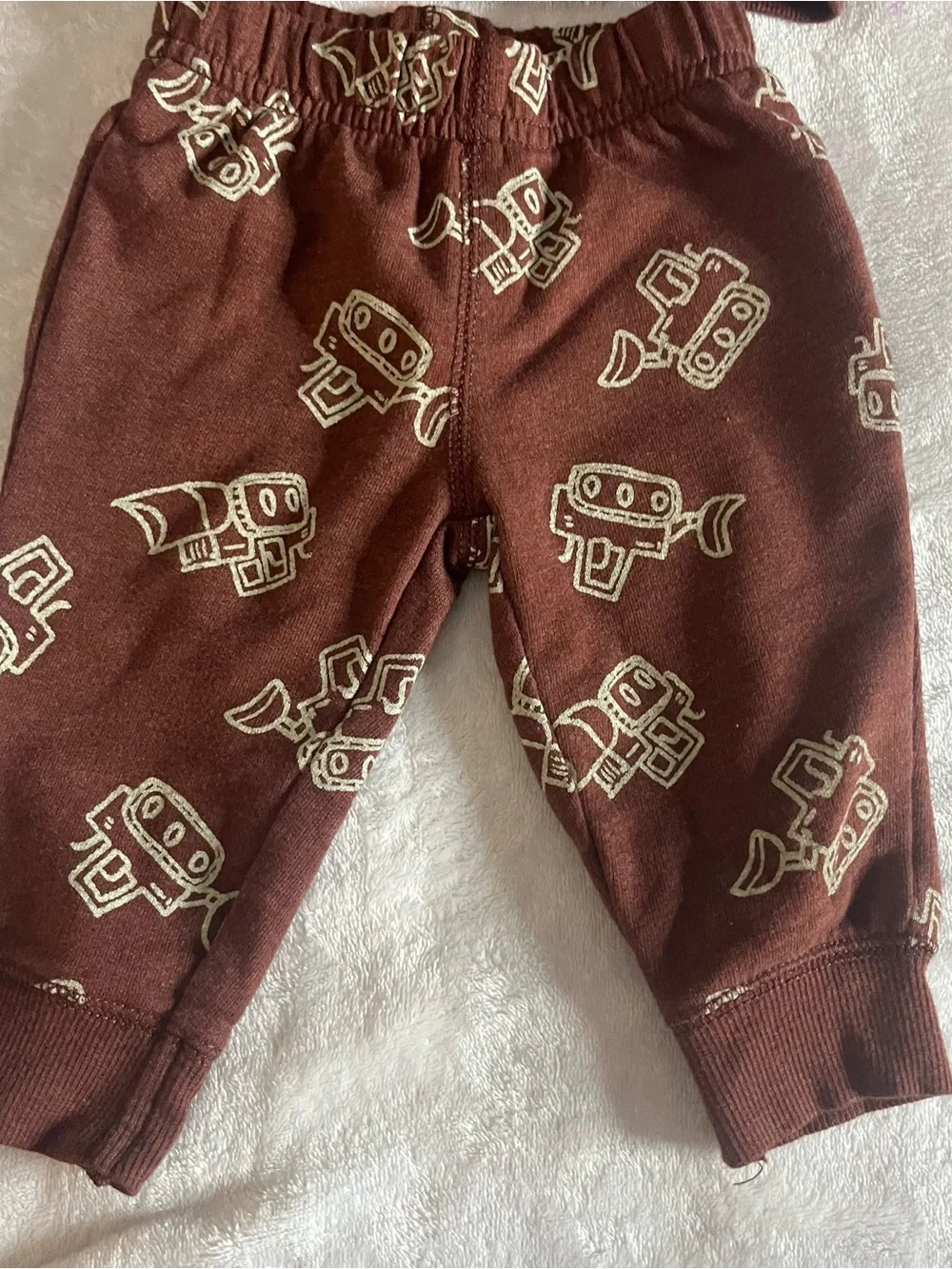 Carter's Brown Dump Truck Hoodie & Jogger‎ Set Sz 6M